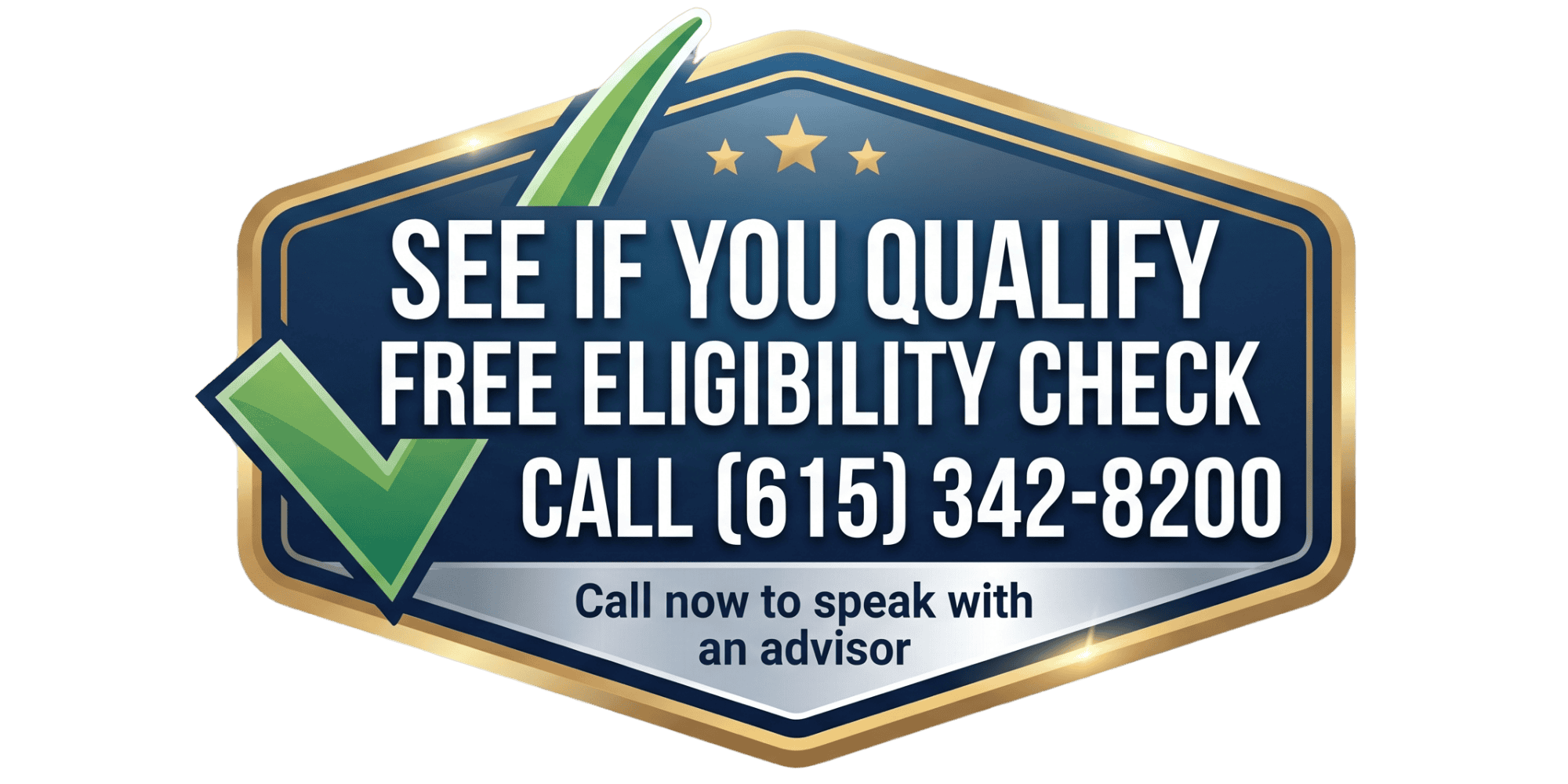 Free eligibility check badge for TMS Therapy in Brentwood TN.